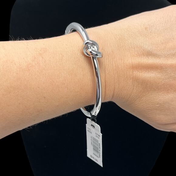 The Limited Silver Knot Bangle Bracelet NWT - Picture 5 of 6